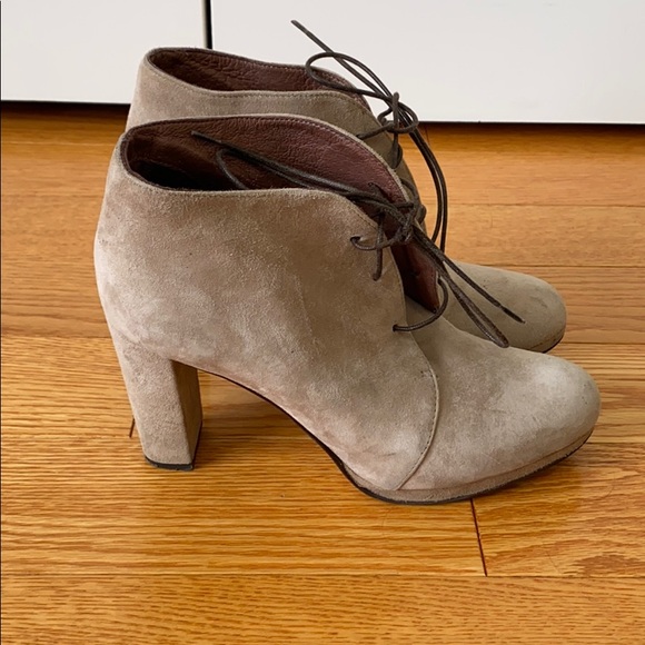 Massimo Baldi - Beige Suede Booties - Size 36 - Picture 2 of 9